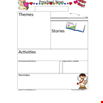 Customizable Newsletter Template | Dates, Announcements, Reminders example document template