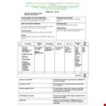 Sample Commercial Invoice Template Word example document template 