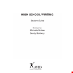 Sample Informative Essay High School example document template
