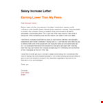 Request Your Deserved Salary Increase with Our Professional Letter example document template