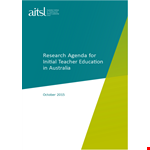 Ite Research Agenda example document template 