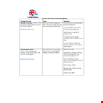 Conservative Party Conference Agenda example document template