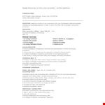 Entry Level Accounting Resume example document template