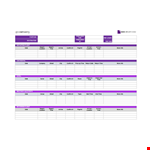 Itinerary Template example document template