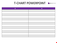 T Chart PowerPoint