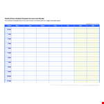 Weekly Calendar Agenda Template example document template