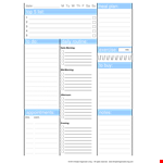 Morning Daily Planner Template example document template