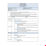 Leadership Meeting Agenda - Effective Strategies for Conflict Resolution example document template