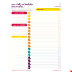 Download a Free Daily Planner Template - Stay Organized and Productive example document template
