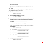 Create a Comprehensive Research Program with Our Questionnaire Template example document template