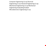 Computer Engineering Resume Sample - Engineering in Rochester | Free Download example document template