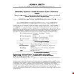 It Networking Engineer Resume example document template