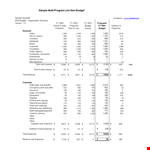 Corporate Monthly Budget Plan Template example document template