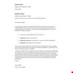 Offer Letter example document template 