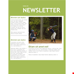 Discover the Best Newsletter Template - Ornare, Vehicula & Magna Designs example document template
