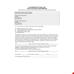 Medical Release Form - Safely and Easily Obtain Patient Information and Disclose It example document template