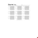 Ten Frame Template for Early Math Learning example document template