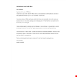 Job Application Letter For Hr Officer example document template