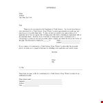 Regretful Rejection Letter for Youth Position and Services - Address example document template