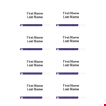 Free Name Tag Template - Design Your Own Name Tag example document template