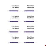 Free Name Tag Template - Design Your Own Name Tag example document template 