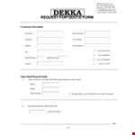Get a Quick Quote for Dekka - Competitive Prices example document template