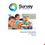 Primary Student Satisfaction Survey Template example document template