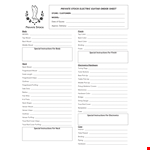 Order Your Special Color Private Stock Electric Guitar with Instructions  example document template