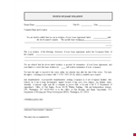Notice of Lease Violation Template - Informing Complex Tenant of Lease Violation example document template