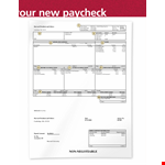 Paycheck Explanation example document template 