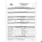 Company Vehicle Lease Agreement | Lessee Lease | Equipment Lease example document template
