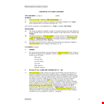 Agreement for Settlement between Parties example document template