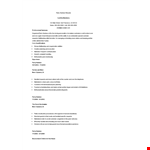 Party Hostess Resume example document template