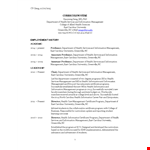 Health Care Manager in Carolina | Information and Health Management example document template