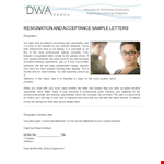 Appreciative Resignation Letter Example for Company: Final Letter example document template