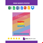 Pride Month poster example document template 
