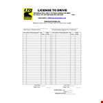 Drivers Daily Log | Total Hours | Night Shift example document template