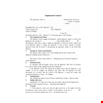 Employee Contract in Bahrain: Ensuring Fair Terms for Employee and Employer Success example document template