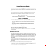 Get Organized with Our Event Planning Template - Perfect for Church Events example document template