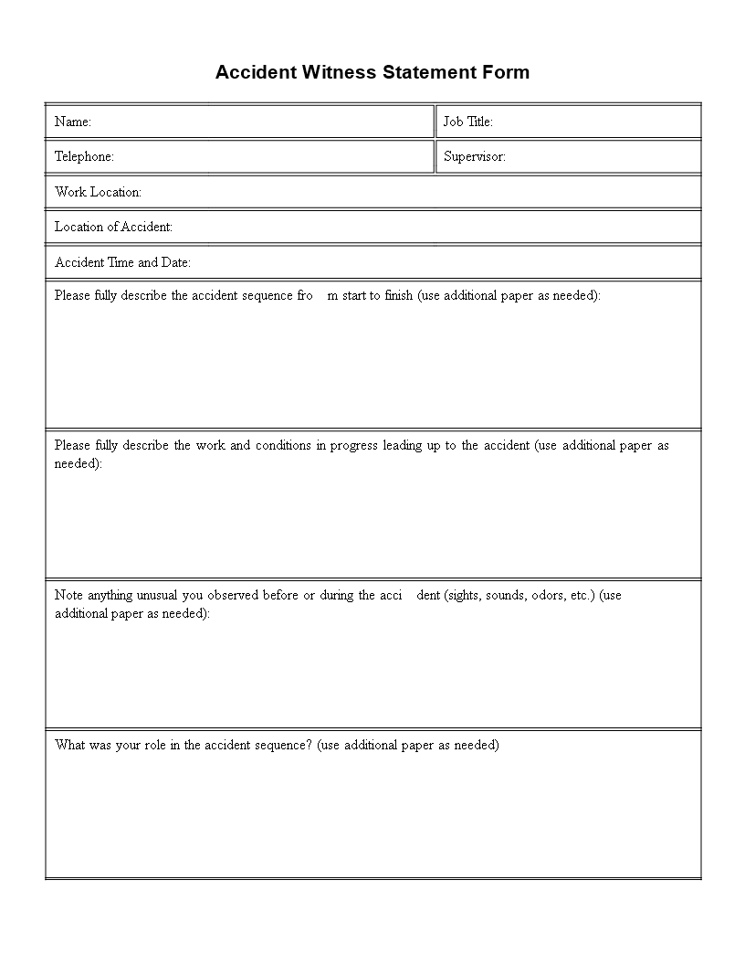 Accident Witness Statement Form Needed Additional Witness accident-witness-statement-form-needed-additional-witness