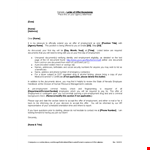Formal Acceptance Of Offer Letter example document template 