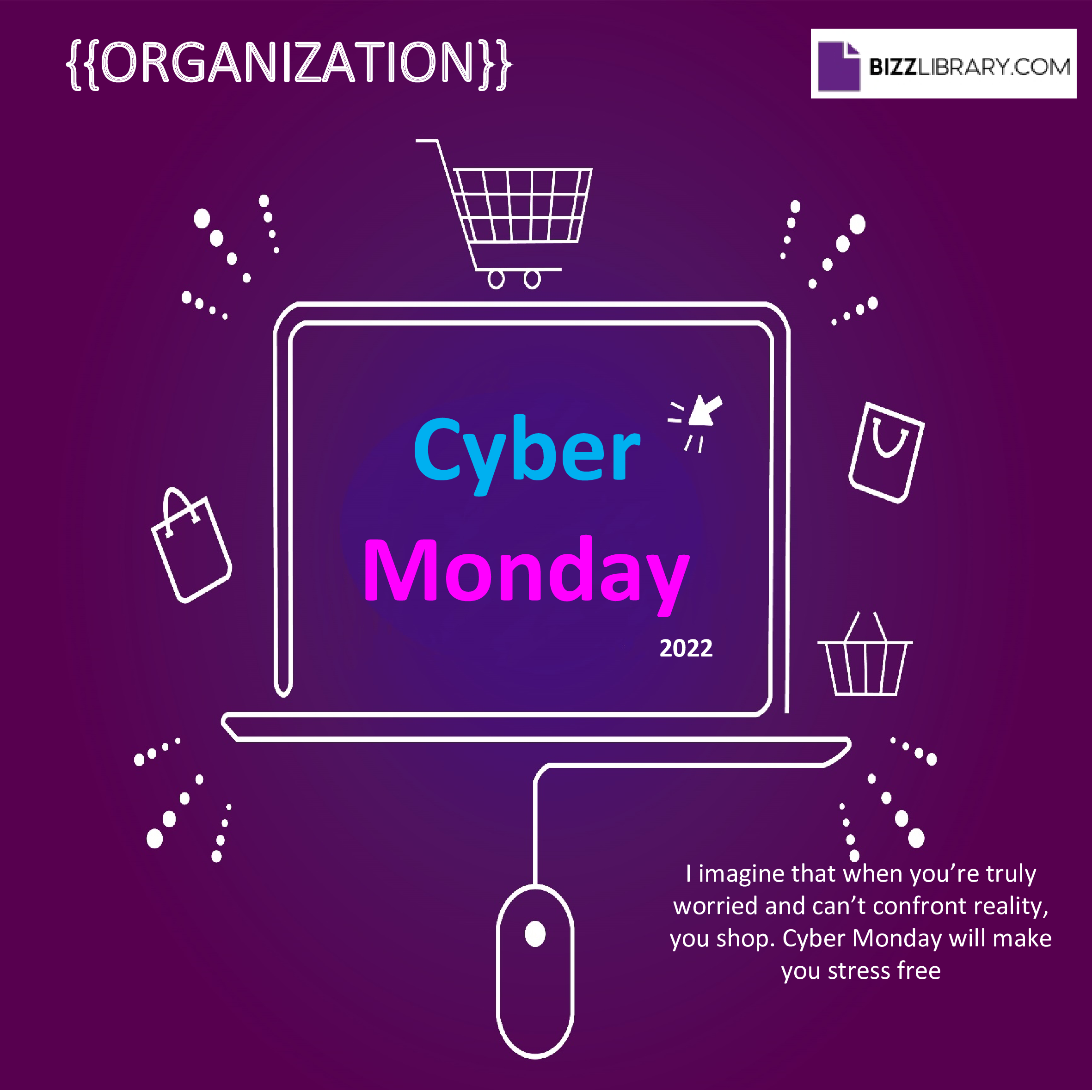cyber monday social media posting template