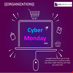 Cyber Monday Social Media Posting example document template