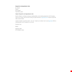 Request For Appointment Letter For Job example document template
