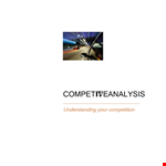 Business Competitor Analysis: A Comprehensive Template for Assessing Your Competitors example document template