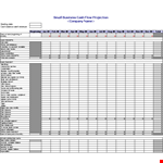 Small Business Cash Flow Projection example document template