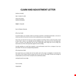 claim-and-adjustment-letter