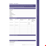 Recruitment Job Analysis Form example document template