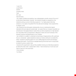 Legal Student Internship Programme at Company - Gain Valuable Legal Experience as a Student example document template