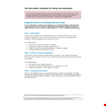 Customize your Office Job Description Template example document template